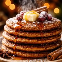 Simple Gingerbread Pancakes