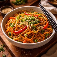 Simple Sesame Soy Oriental Noodles