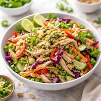 Simple Shredded Asian Chicken Salad