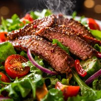 Simple Sizzling Beef Salad
