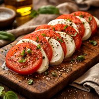 Simple Sliced Tomato and Cheese Side Dish