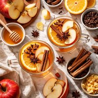 Simple Spiced Apple Juice Tea