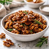 Simple Sweet and Savory Spiced Walnuts