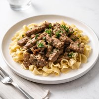 Simple Tangy Beef Stroganoff