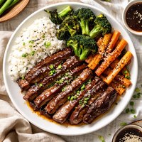 Simple Teriyaki Steak Dinner