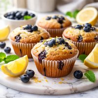 Simply Blueberry Lemon Muffins