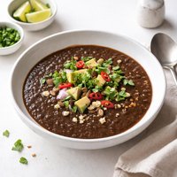 Simply Elegant Black Bean Soup