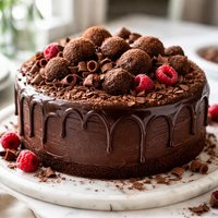 Sinful Chocolate Truffle Cake
