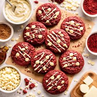 Sinful Red Velvet Cookies