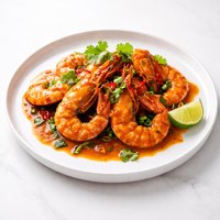 Singapore Chilli Prawns Shrimp