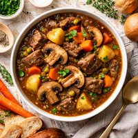 Sirloin and Portabella Stew Mmmmm