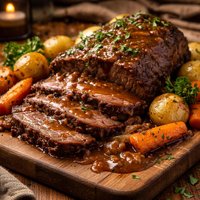 Sirloin Tip Crock Pot Roast with Gravy