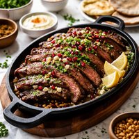 Sizzling Flank Steak Middle Eastern Style