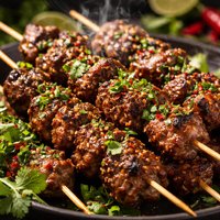 Skewered Coriander Lamb