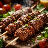 Skewered Lamb