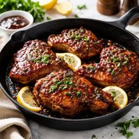 Skillet Barbecued Pork Chops