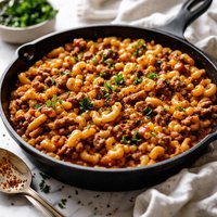 Skillet Macaroni and Ground Beef