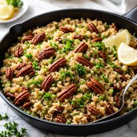 Skillet Pecan Rice