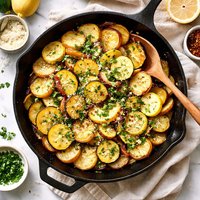 Skillet Squash and Potatoes