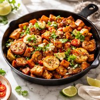 Skillet Sweet Potato and Plantain