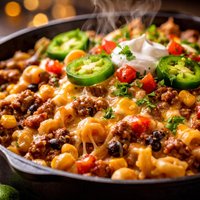 Skillet Taco Mac N Cheese