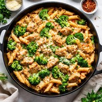 Skillet Ziti with Chicken and Broccoli
