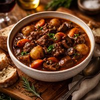Skinny Bitches Vegan Red Wine Beef Stew
