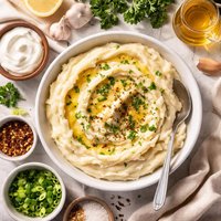 Skinny Garlic Mashed Potatoes