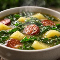 Skinny Portuguese Kale and Potato Soup Caldo Verde
