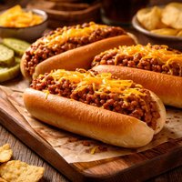 Sloppy Dogs Ground Beef Sloppy Joes with Cheese in Hot Dog Bun