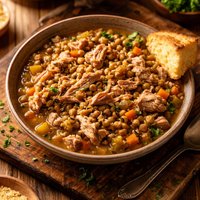 Slow Cook Turkey Black Eyed Pea Supper