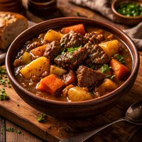 Slow Cooked Beef Stew Gravy