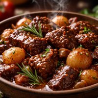 Slow Cooked Beef Stifado