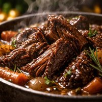 Slow Cooked Beer Braised Beef