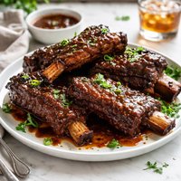 Slow Cooked Bourbon Braised Beef Back Ribs