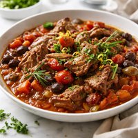 Slow Cooked Crock Pot Roman Lamb