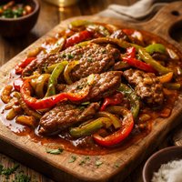 Slow Cooked Pepper Steak