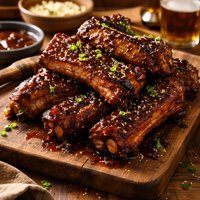 Slow Cooked Sticky Pork Spareribs