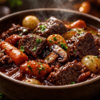 Slow Cooker Beef Burgundy Australian Style