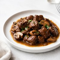 Slow Cooker Beef Mushrooms