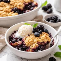 Slow Cooker Black and Blue Cobbler