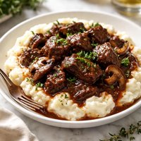 Slow Cooker Burgundy Beef Tips
