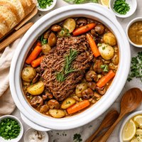 Slow Cooker Chuck Roast Dinner