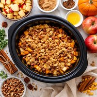 Slow Cooker Crock Pot Pumpkin Apple Dessert
