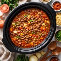 Slow Cooker Hamburger Soup