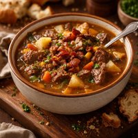 Slow Cooker Hearty Steak Tater Soup