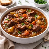 Slow Cooker Lentil Beef Stew
