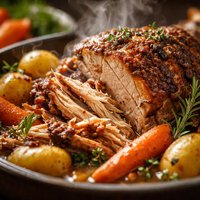 Slow Cooker Pork Roast Roti De Porc a La Mijoteuse