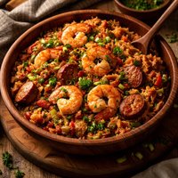 Slow Cooker Shrimp Sausage Jambalaya