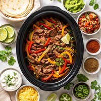 Slow Cooker Steak Fajitas